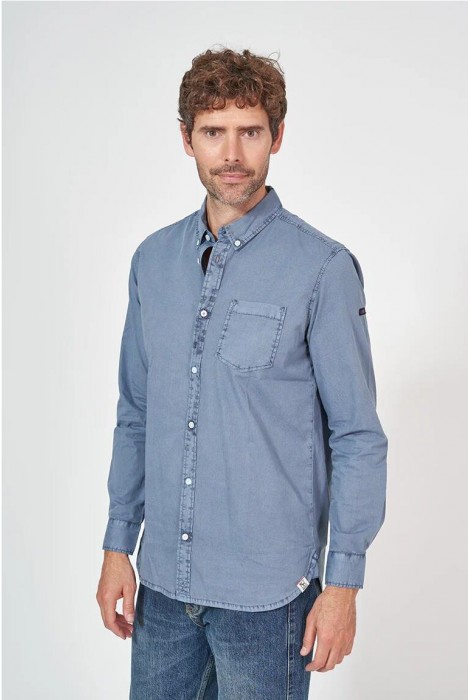 CAMISA POPELÍN MANGA LARGA