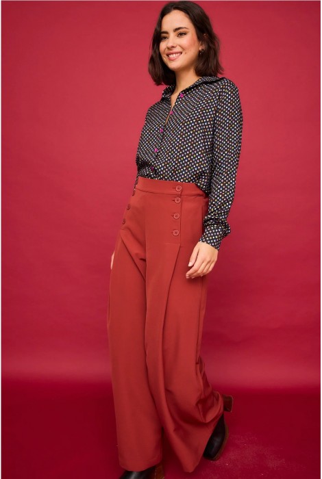 PANTALÓN NENUFAR TEJA