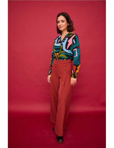 PANTALÓN NENUFAR TEJA