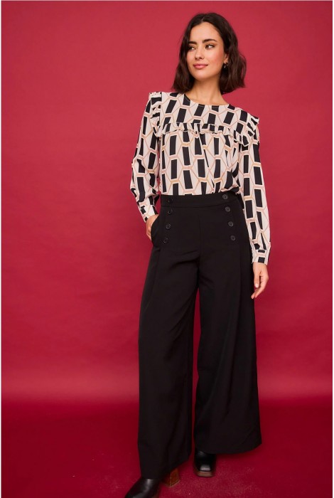 PANTALÓN NENUFAR NEGRO