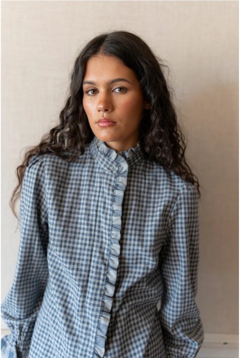 CAMISA VICHY BLEU
