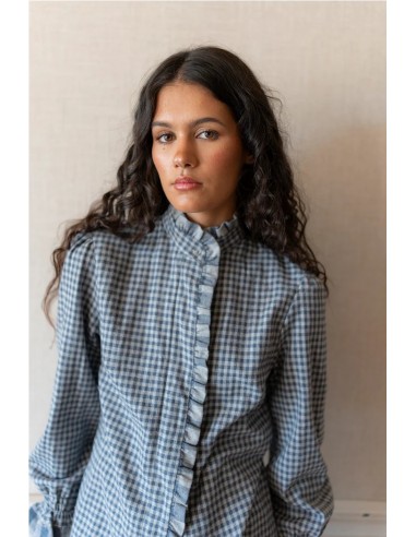 CAMISA VICHY BLEU