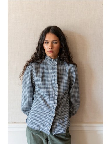 CAMISA VICHY BLEU