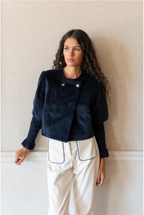 CHAQUETA PANA AZUL MARINO 2