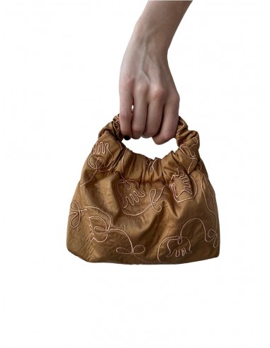 BOLSO BORDADO OCRE