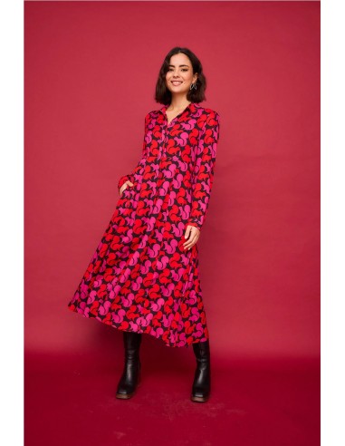 VESTIDO LARGO CASCADA ARDILLA