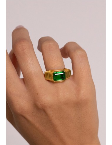 ANILLO CHEVALIER VERDE ESMERALDA