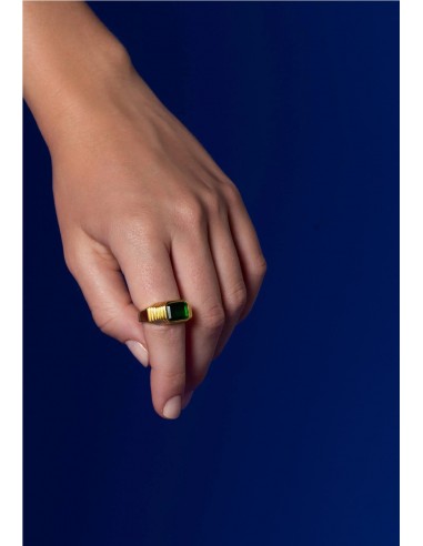 ANILLO CHEVALIER VERDE ESMERALDA