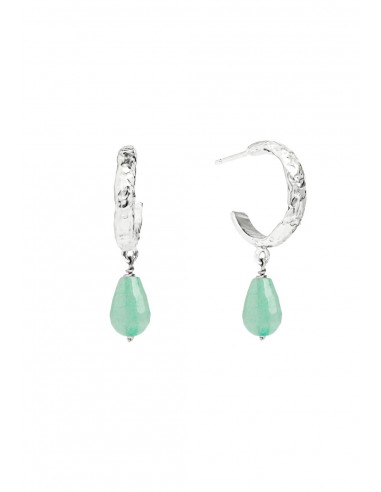 AROS SADIE AGUAMARINA PLATA