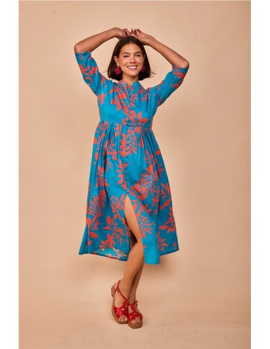 VESTIDO AVILÉS HOJAS