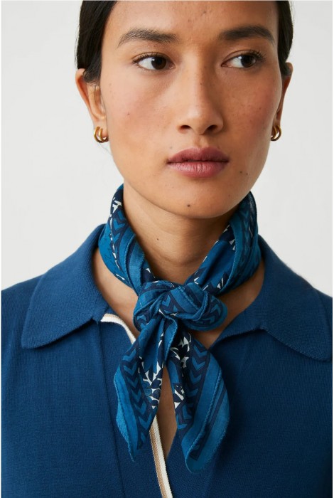 SCARF AJMER INDIGO 2