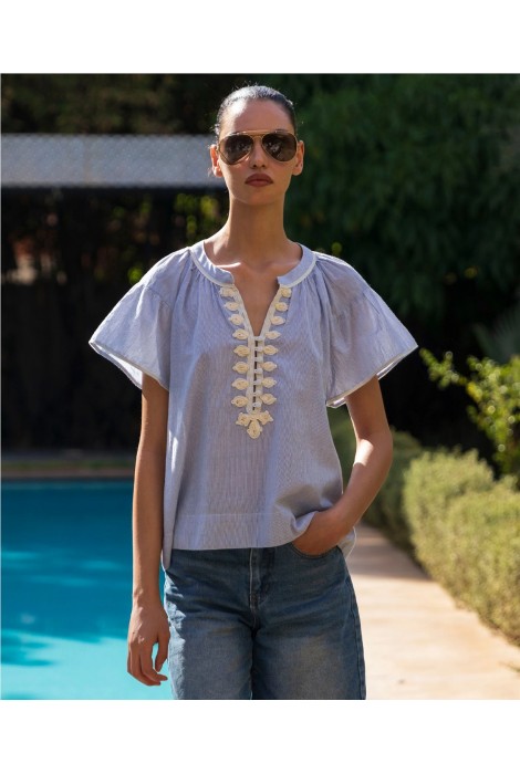 CLEMATIS BLUE STRIPES